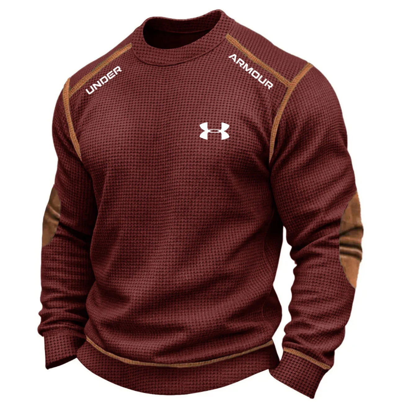 Men’s Performance Knit Sweater – Textured Athletic Long Sleeve Pullover