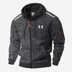 Men’s Athletic Zip Hoodie – Slim Fit Performance Sweat Jacket