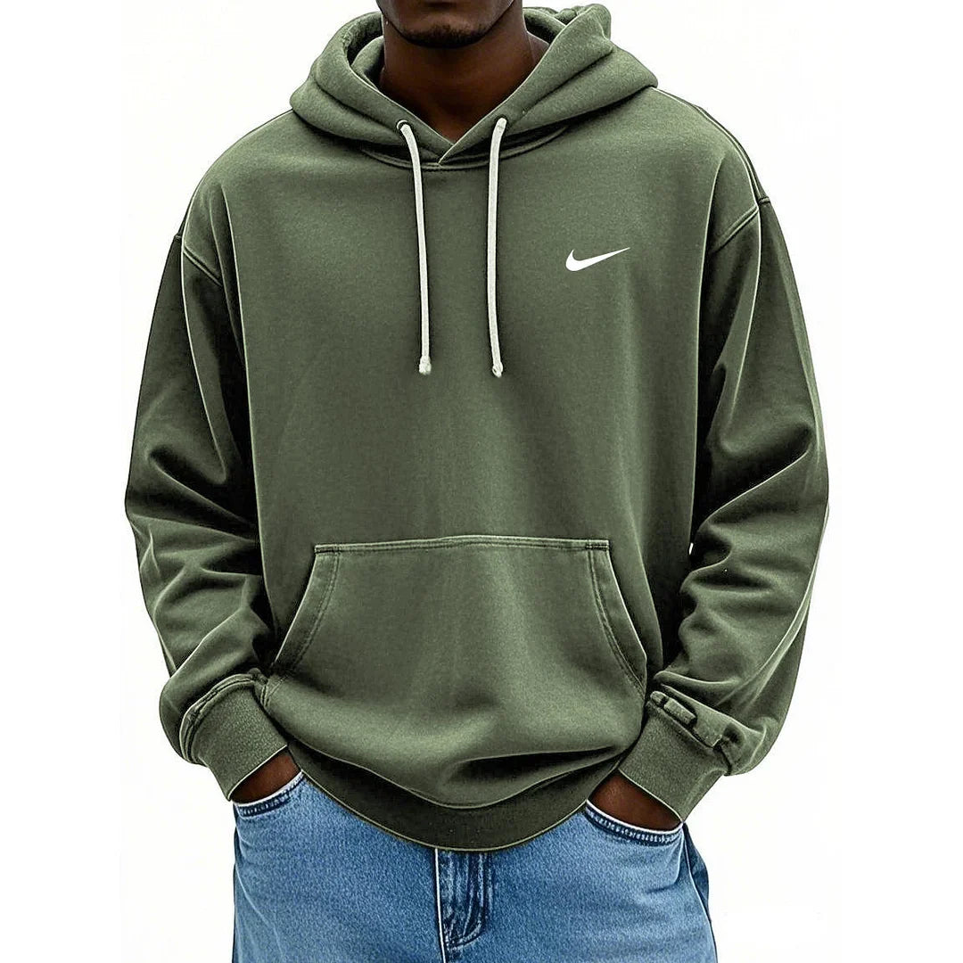 Men’s Vintage Oversized Hoodie – Premium Washed Casual Pullover