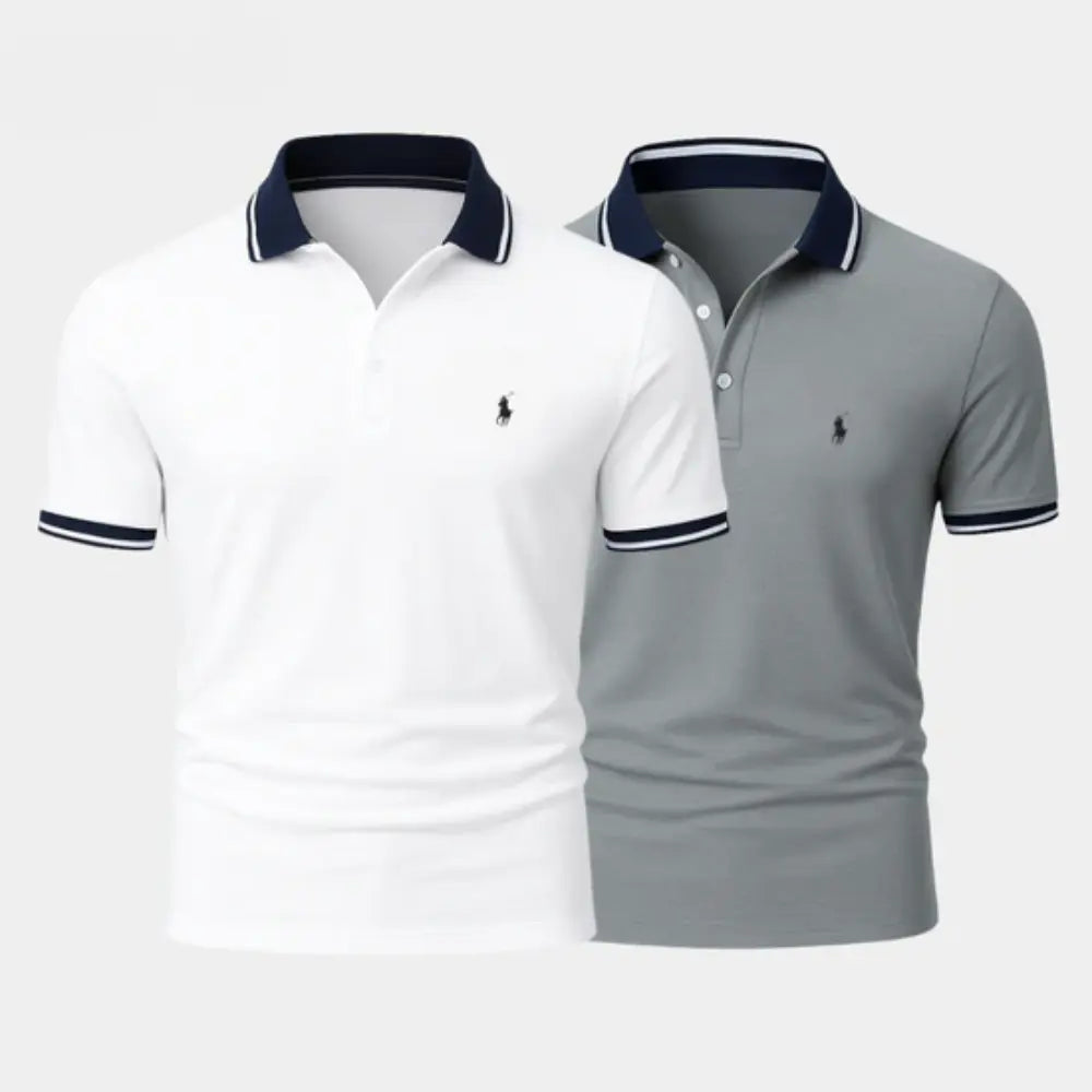 Classic Cotton Polo Shirt Set (Buy 1 Get 1) – Limited Edition