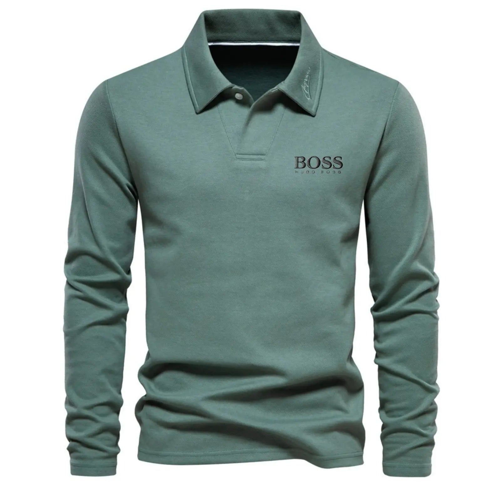 Classic Cotton Crew Neck Long Sleeve Shirt – Limited Edition