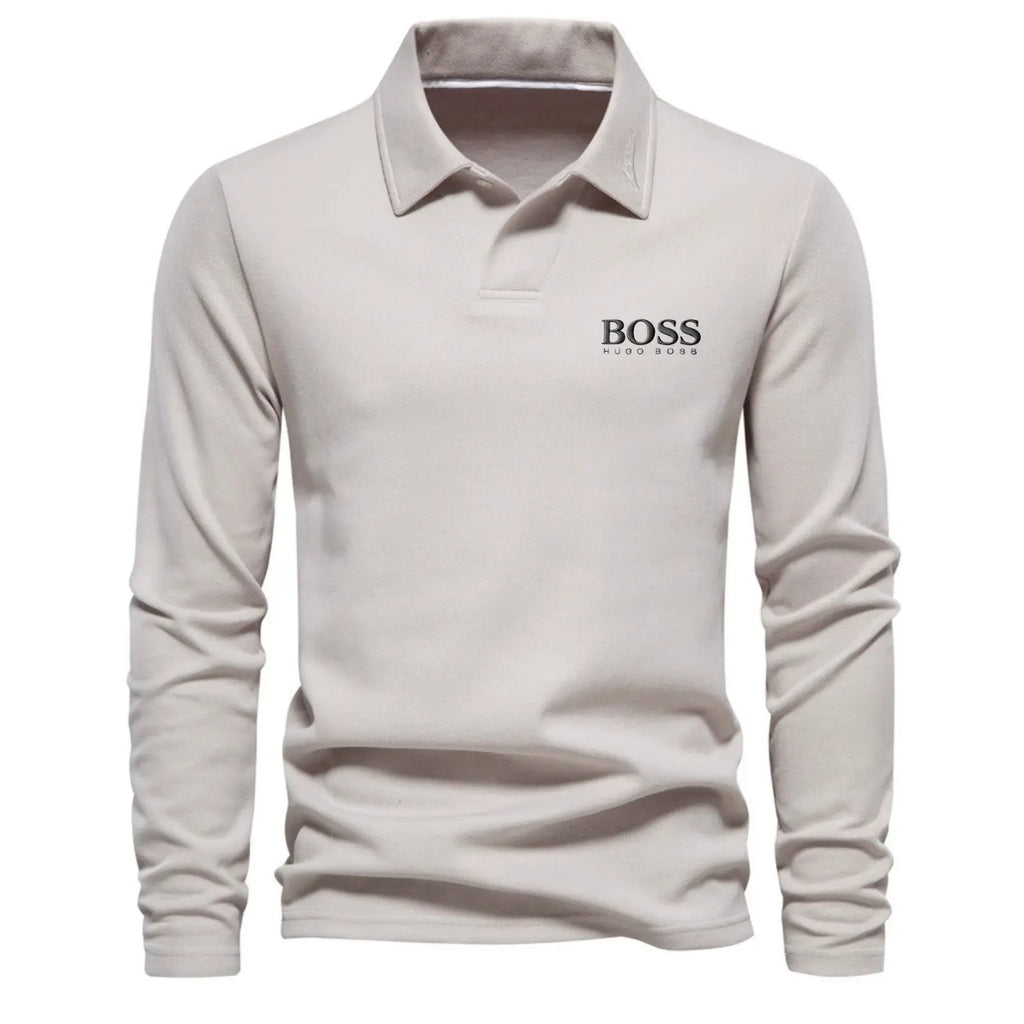 Classic Cotton Crew Neck Long Sleeve Shirt – Limited Edition