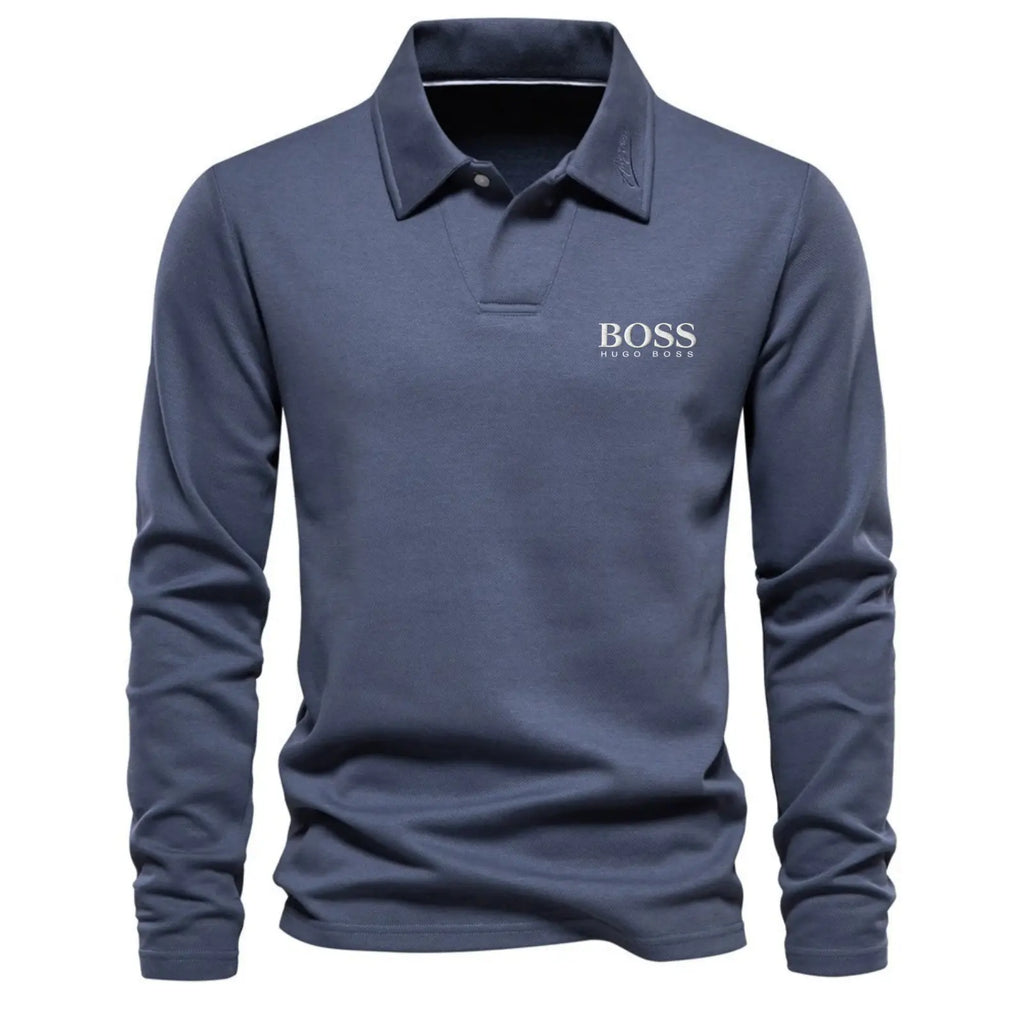 Classic Cotton Crew Neck Long Sleeve Shirt – Limited Edition