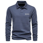 Classic Cotton Crew Neck Long Sleeve Shirt – Limited Edition