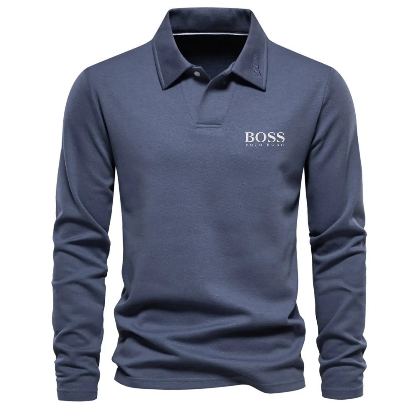 Classic Cotton Crew Neck Long Sleeve Shirt – Limited Edition
