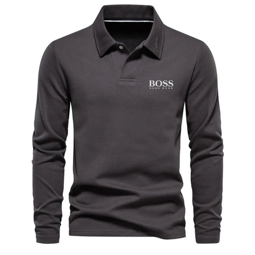 Classic Cotton Crew Neck Long Sleeve Shirt – Limited Edition