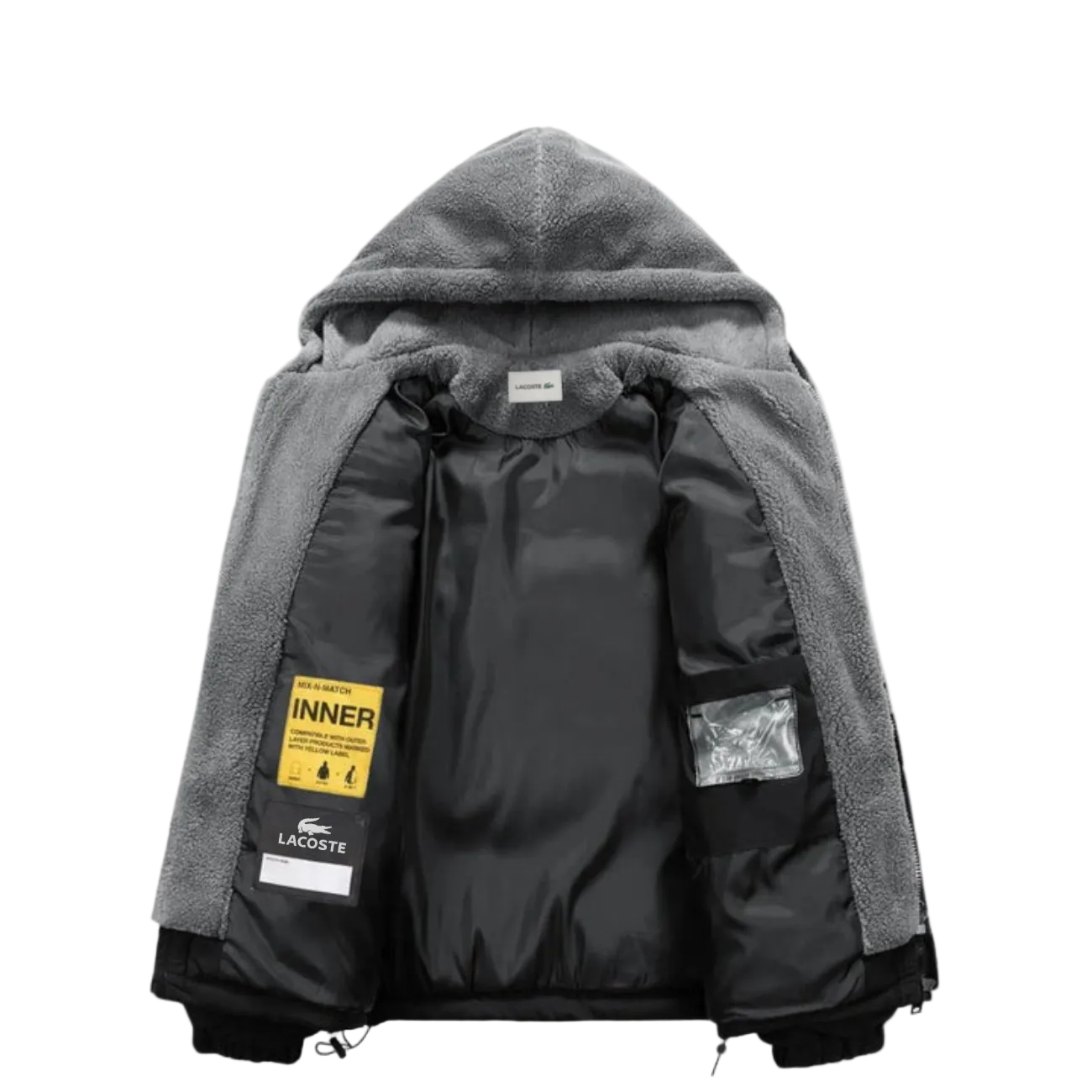 Men’s Hooded Winter Jacket – Insulated Zip-Up Cold Weather Coat