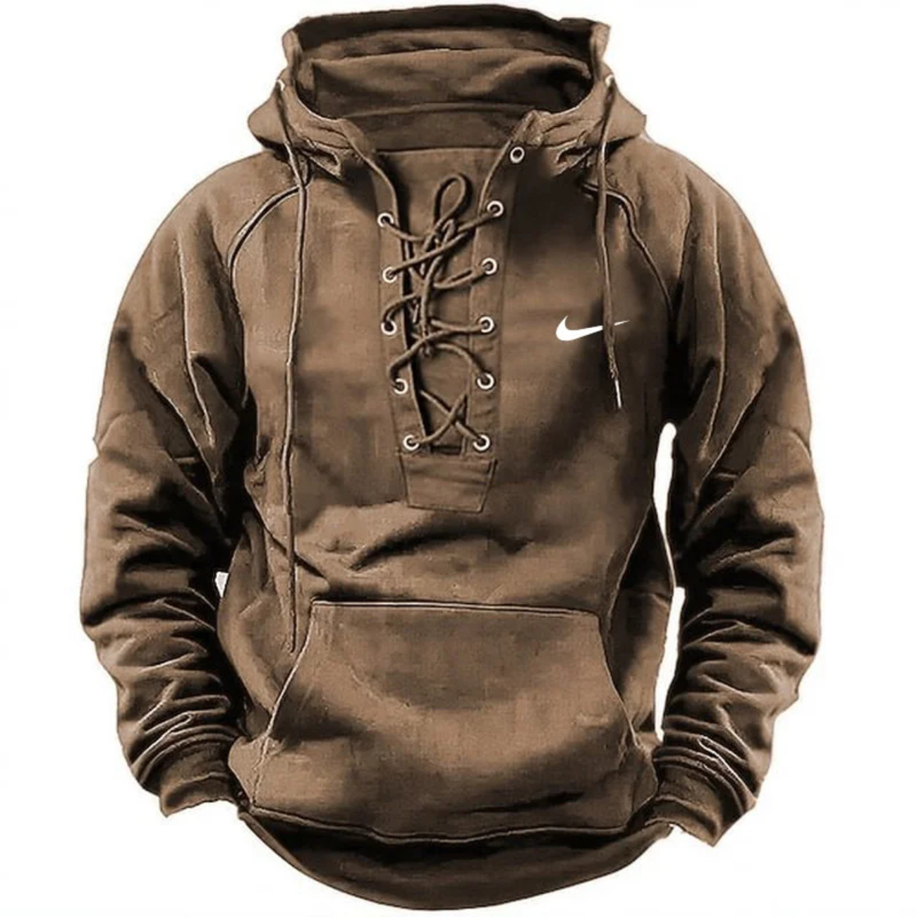 Men’s Lace-Up Hoodie – Premium Street Style Pullover