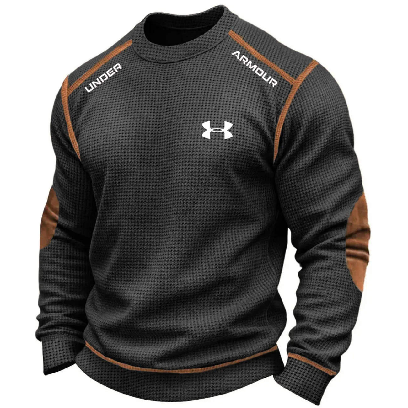 Men’s Performance Knit Sweater – Textured Athletic Long Sleeve Pullover