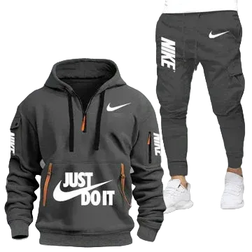 Men’s Graphic Tracksuit – Statement Hoodie & Tapered Jogger Set