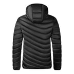 Men’s Hooded Puffer Jacket – Lightweight Insulated Winter Coat