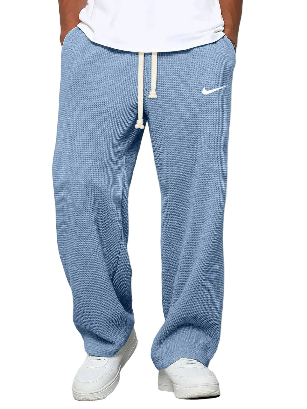 Men’s  Relaxed Joggers – Premium Waffle Knit Lounge Pants