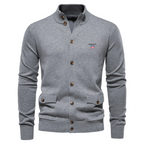 Men’s Buttoned Knit Cardigan – Premium Tailored Casual Jacket