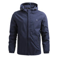 Men’s Hooded Zip Jacket – Lightweight Slim Fit Casual Coat