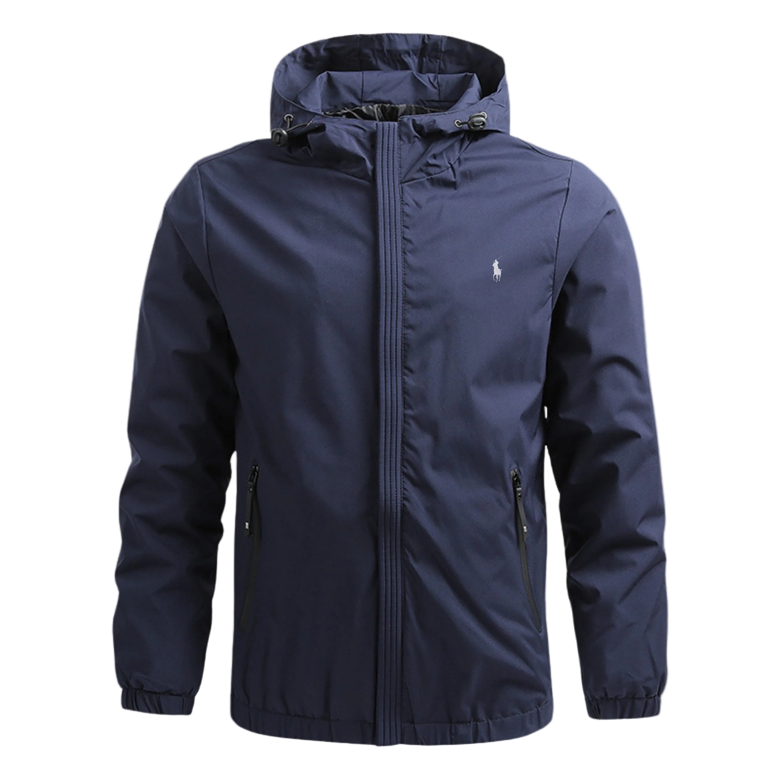 Men’s Hooded Zip Jacket – Lightweight Slim Fit Casual Coat