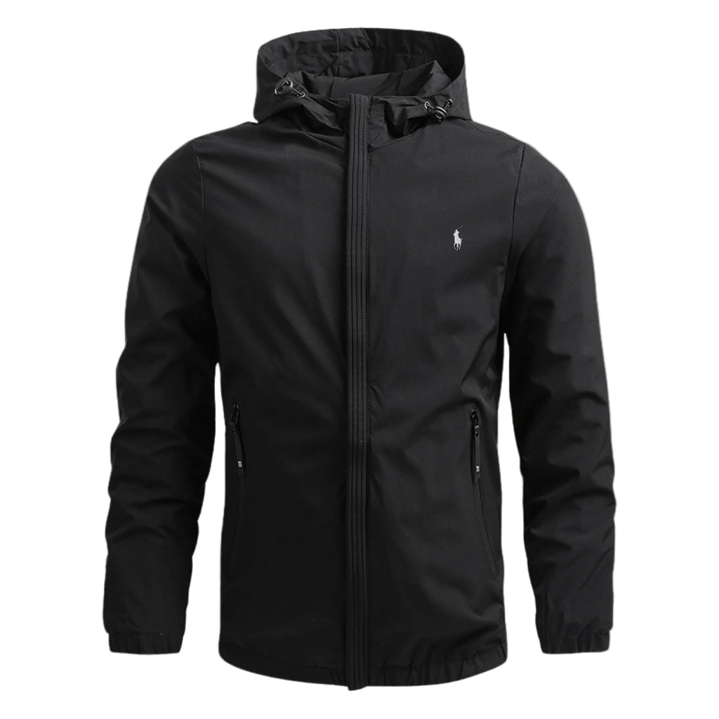 Men’s Hooded Zip Jacket – Lightweight Slim Fit Casual Coat