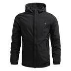 Men’s Hooded Zip Jacket – Lightweight Slim Fit Casual Coat