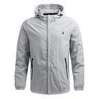 Men’s Hooded Zip Jacket – Lightweight Slim Fit Casual Coat