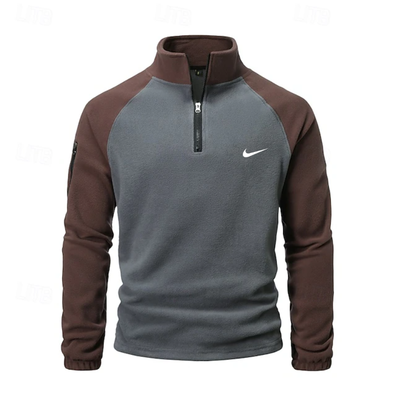 Men’s  Quarter-Zip Performance Sweater – Athletic Raglan Pullover