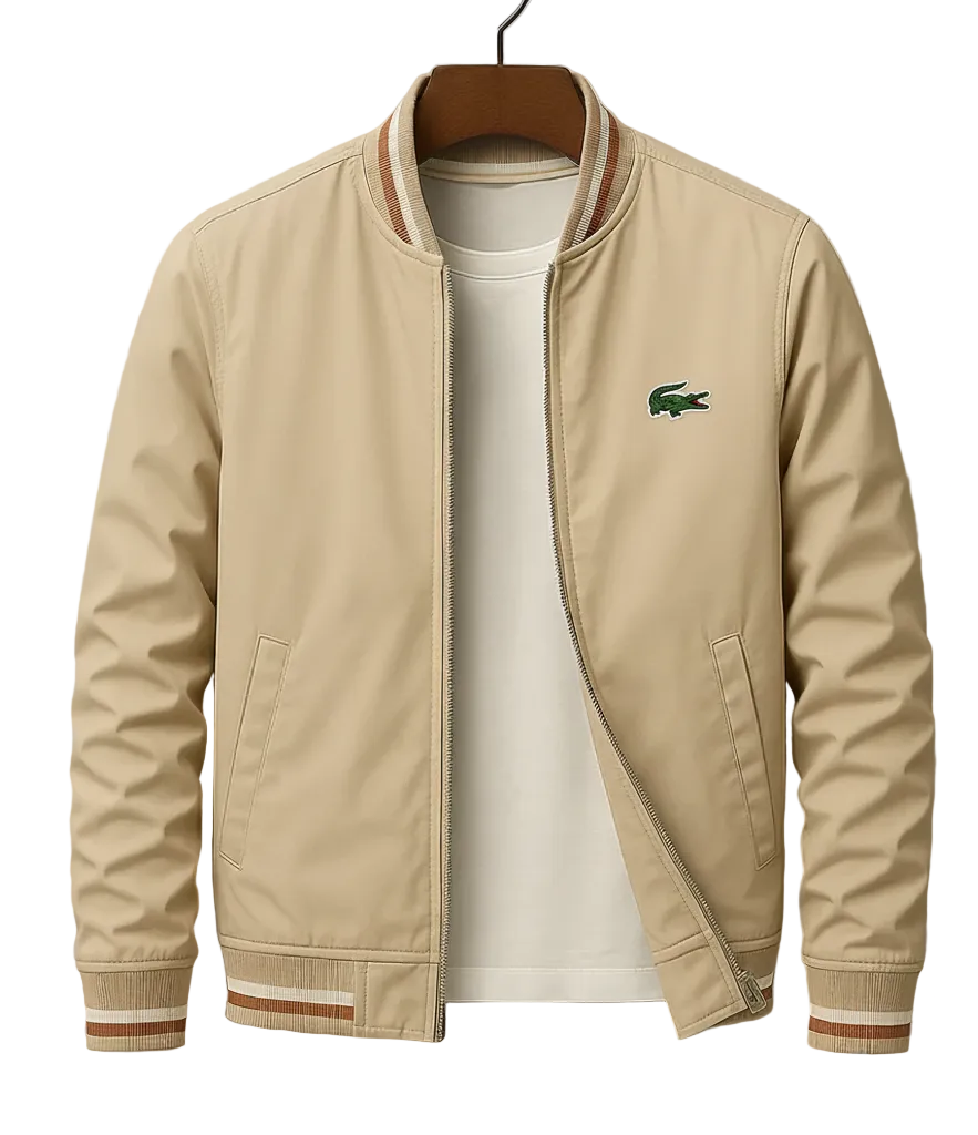 Men’s Zip Bomber Jacket – Slim Fit Lightweight Casual Coat