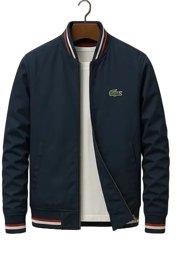 Men’s Zip Bomber Jacket – Slim Fit Lightweight Casual Coat