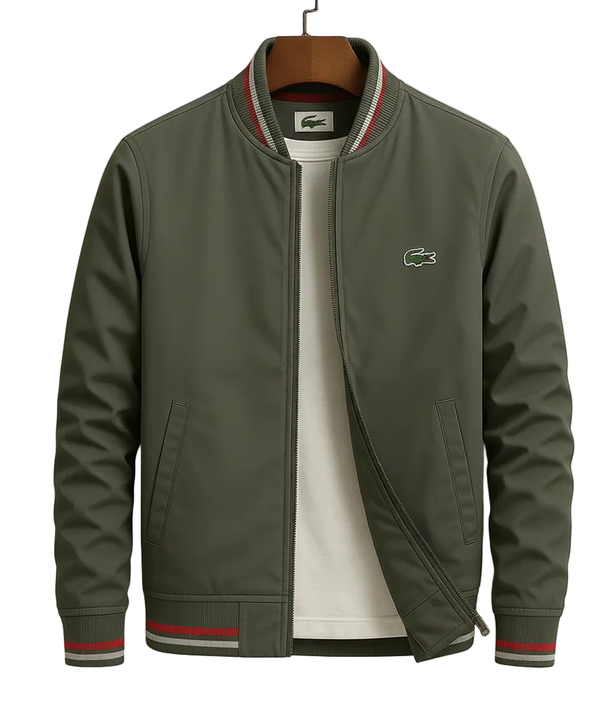 Men’s Zip Bomber Jacket – Slim Fit Lightweight Casual Coat