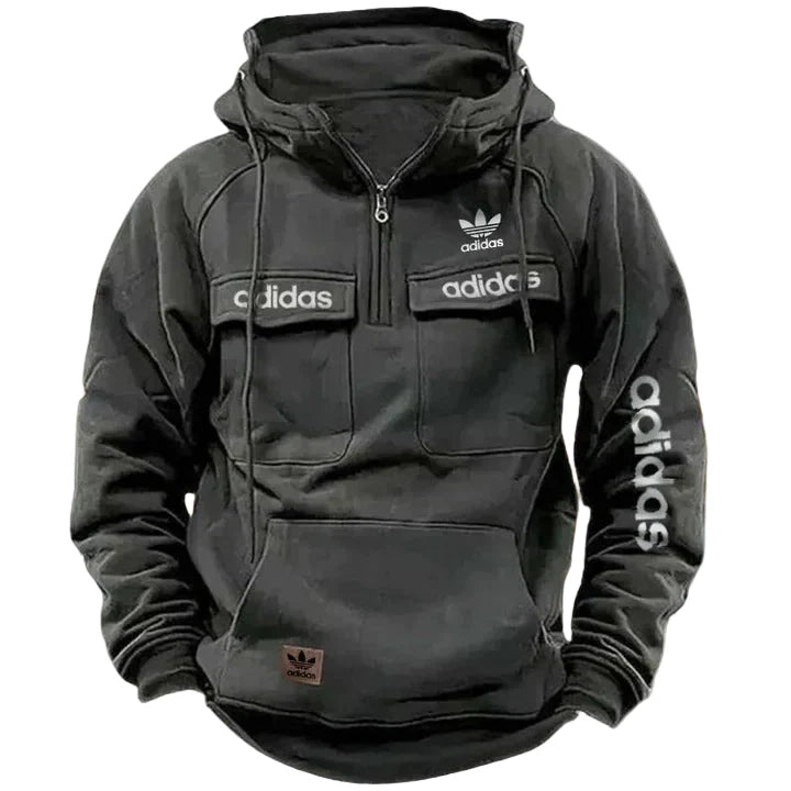 Men’s Utility Street Hoodie – Multi-Pocket Tactical Pullover