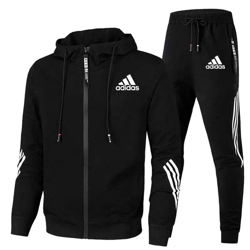 Men’s Full-Zip Tracksuit – Slim Fit Athletic Hoodie & Jogger Set