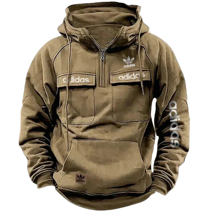 Men’s Utility Street Hoodie – Multi-Pocket Tactical Pullover