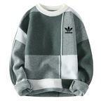 Men’s Modern Patchwork Knit Sweater