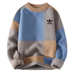 Men’s Modern Patchwork Knit Sweater