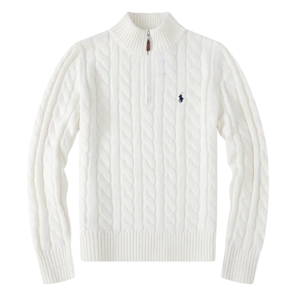 Men’s Heritage Cable Knit Quarter-Zip Sweater