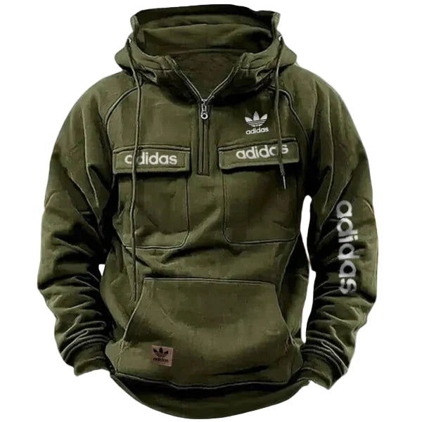 Men’s Utility Street Hoodie – Multi-Pocket Tactical Pullover
