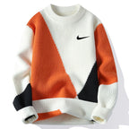 Men's New Trendy Color-Blocked Warm Sweater