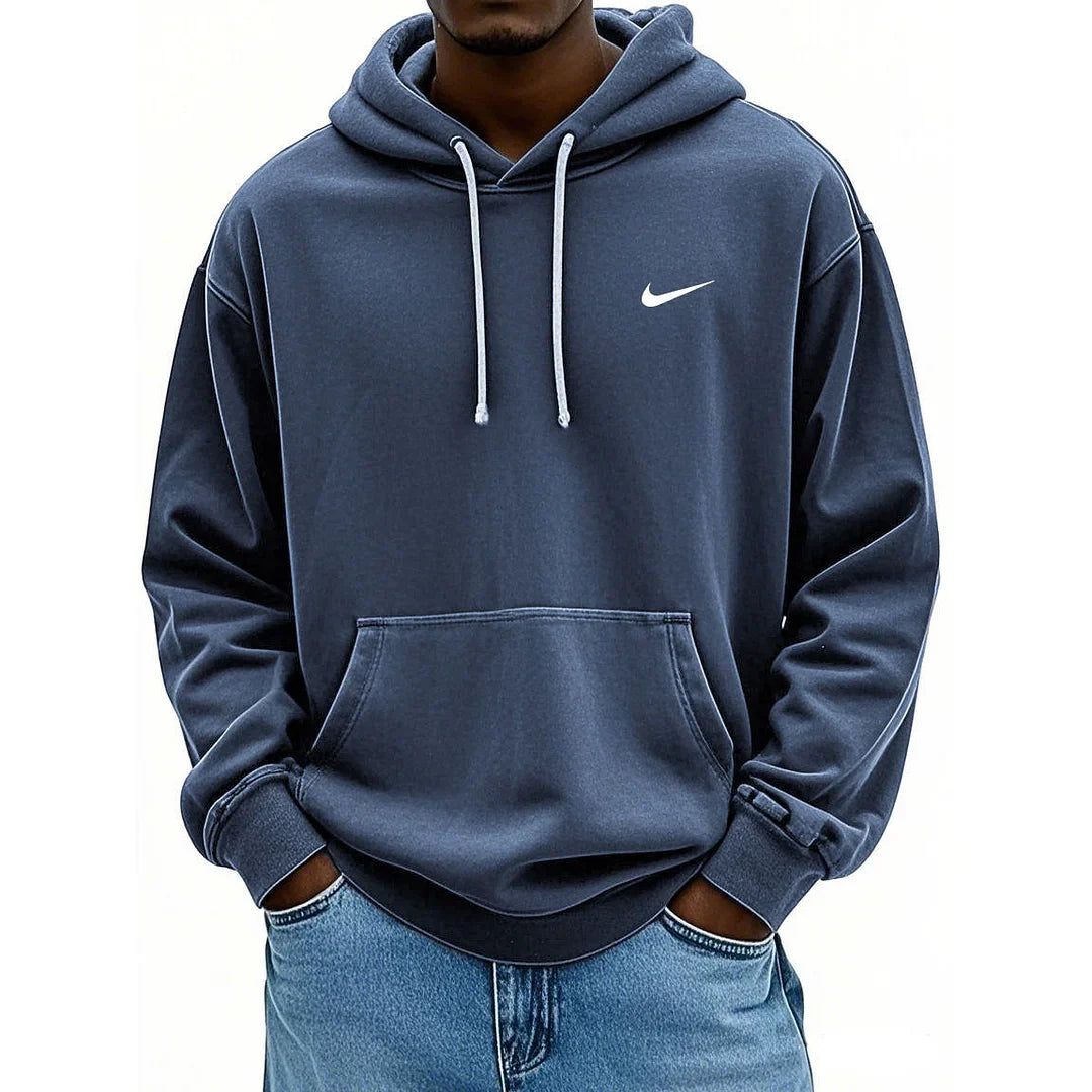 Men’s Vintage Oversized Hoodie – Premium Washed Casual Pullover