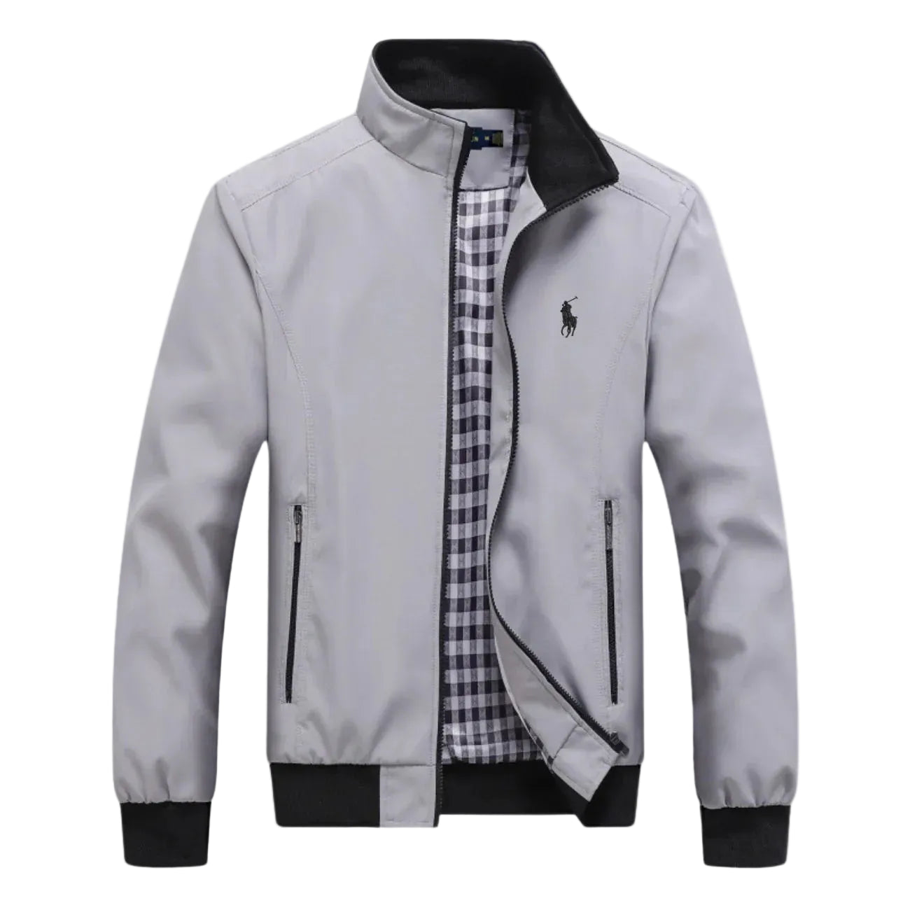 Men’s Slim Fit Zip Jacket – Lightweight Smart Casual Coat