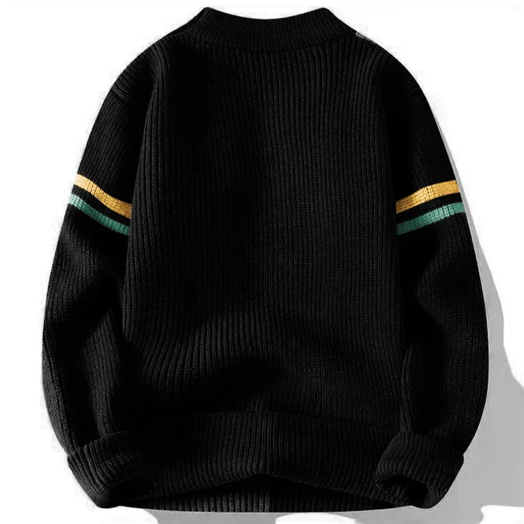 Men's High-End Trendy Loose Color-Blocked Sweater