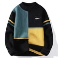 Men's High-End Trendy Loose Color-Blocked Sweater